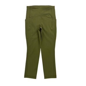 Lululemon Swift Speed High-Rise Crop 21" Leggings Size 4 Moss Green